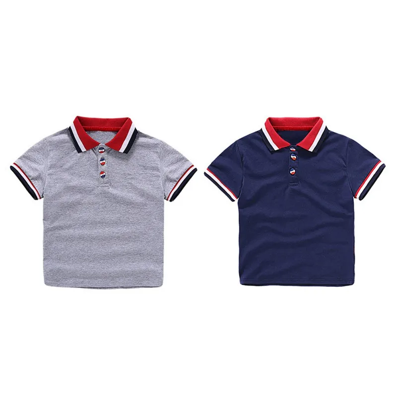 Летняя Повседневная хлопковая Футболка с отложным воротником и короткими