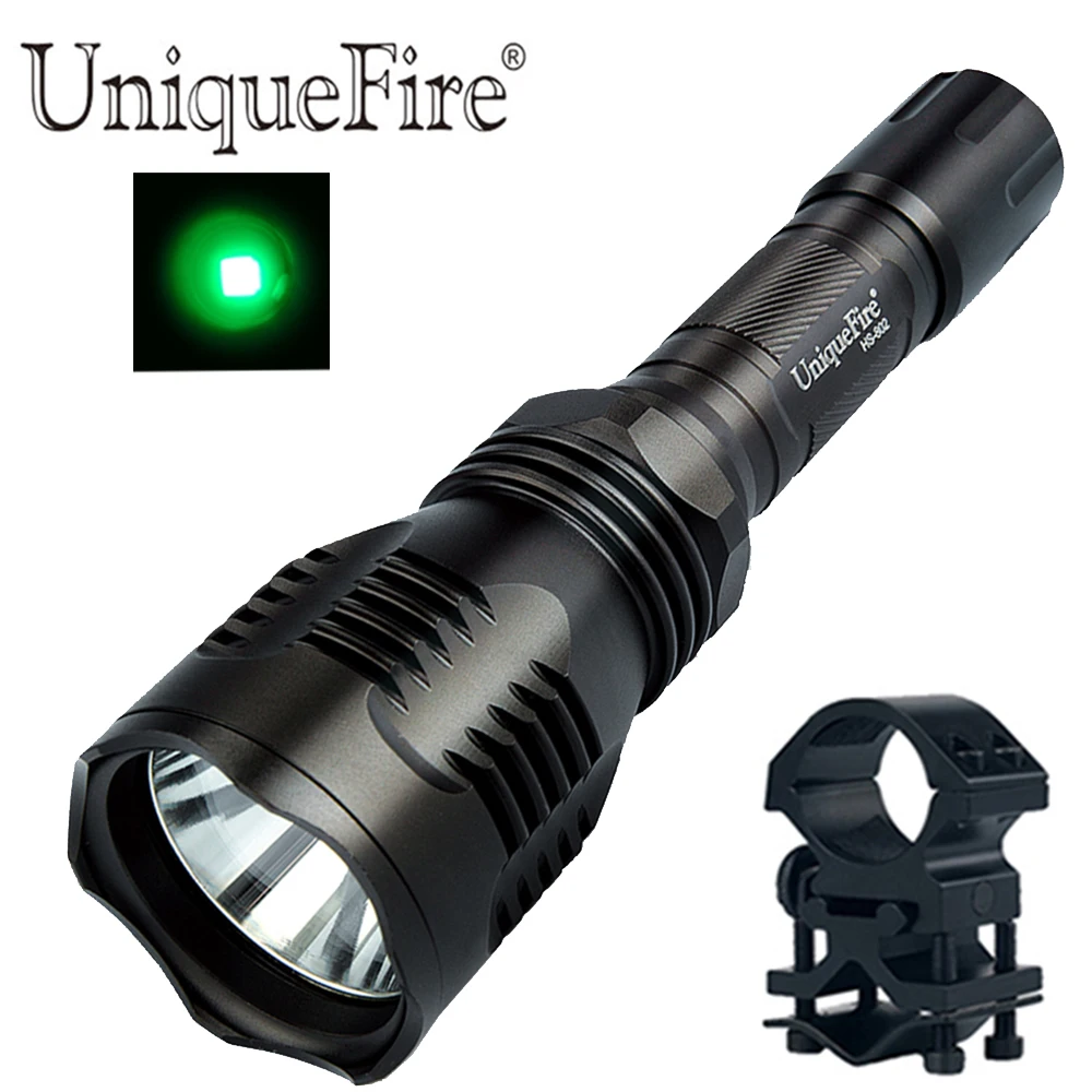 UniqueFire Coyote охотничий фонарик 1 Режим UF-HS802 XPE зеленый свет светодиодный переносной