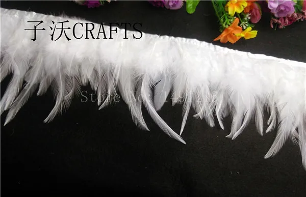 1 meter long cock feathers trim cloth sideband DIY sewing accessories / decorative | Дом и сад