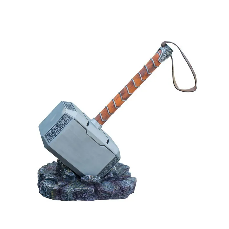 Marvel Legends, игрушки для косплея, 1/1, алюминиевый сплав, Тор, молот, 21 см, все металлические Фигурки Мстителей, модель, подарок, Коллекционная модель, Figma - Цвет: metal hammer Bottom