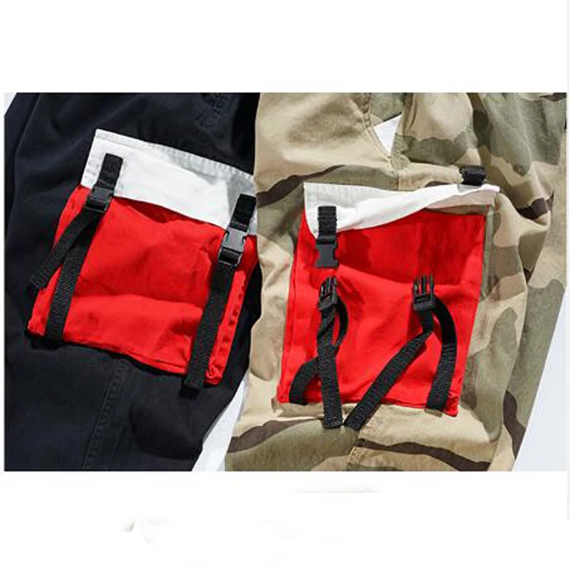 Мужские спортивные штаны в стиле хип-хоп с камуфляжным принтом повседневные