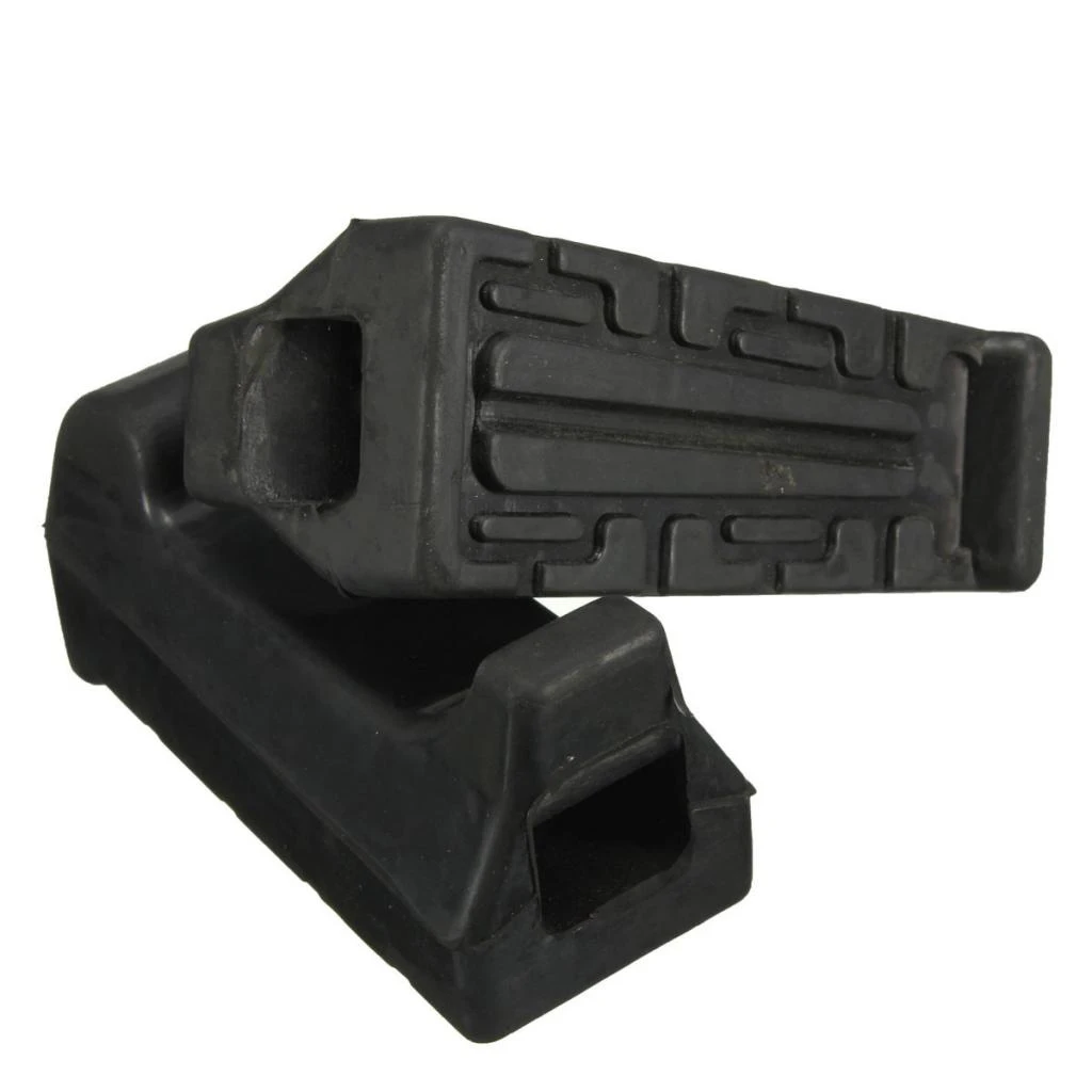 2 упаковки черных резиновых педалей для мотоцикла совместимых с Yamaha YBR125 |