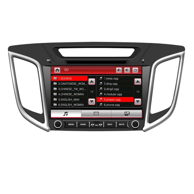 2Din автомобильный Радио DVD gps плеер для hyundai Creta IX25 2014 2015 2016 2017 2018 сенсорный экран