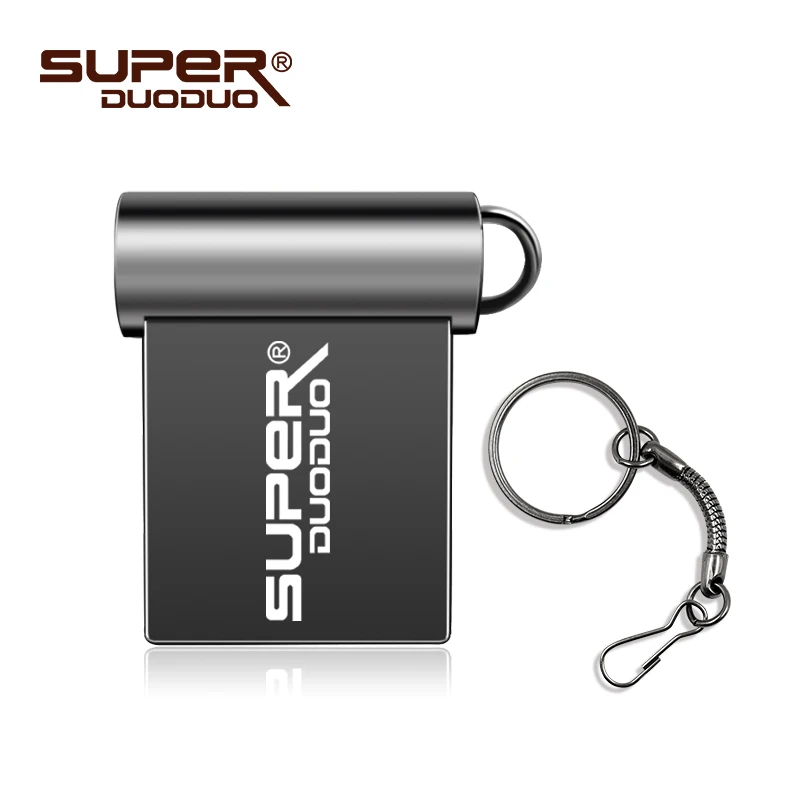 dark gray Супер мини металлический USB флеш-накопитель, реальная емкость, 4 ГБ, 8 ГБ, 16 ГБ, USB флешка, водонепроницаемая флешка, 32 ГБ, 64 ГБ, usb 2,0, флеш-диск с ключом - Цвет: dark gray