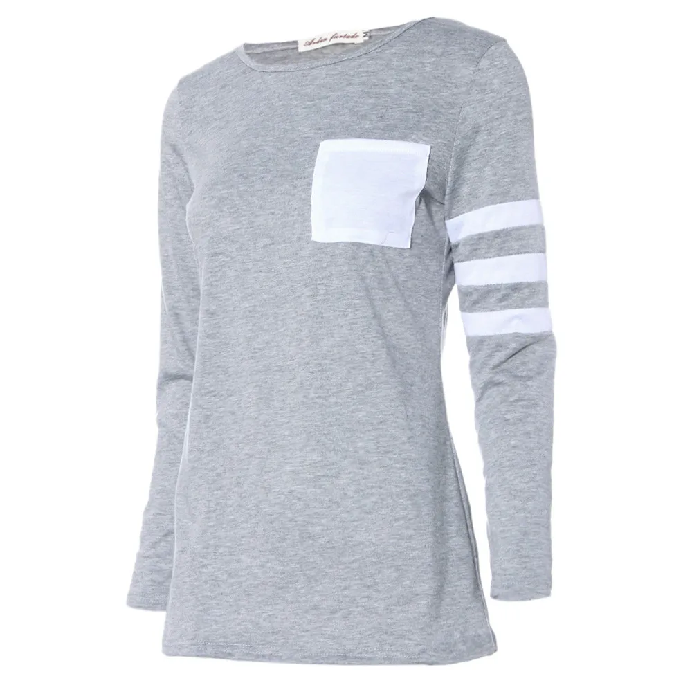 Женская хлопковая блузка с длинным рукавом и круглым вырезом батальных размеров