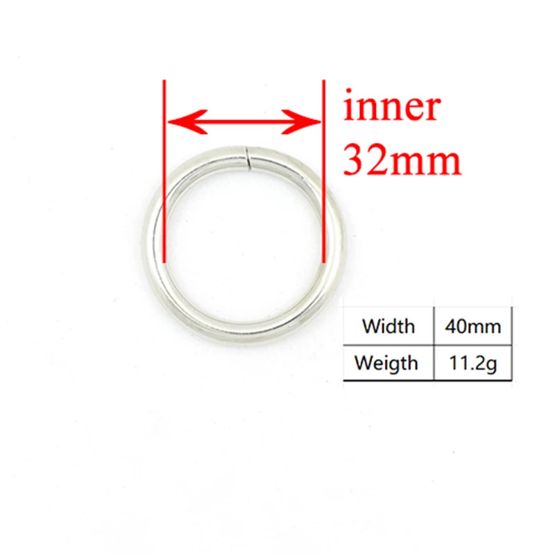 

100pcs/lot Metal O Rings for Pet puppy Collar 30mm Webbing Strap Leather bag Sewing Parts diy accessory O-shaped buckle YH30Y