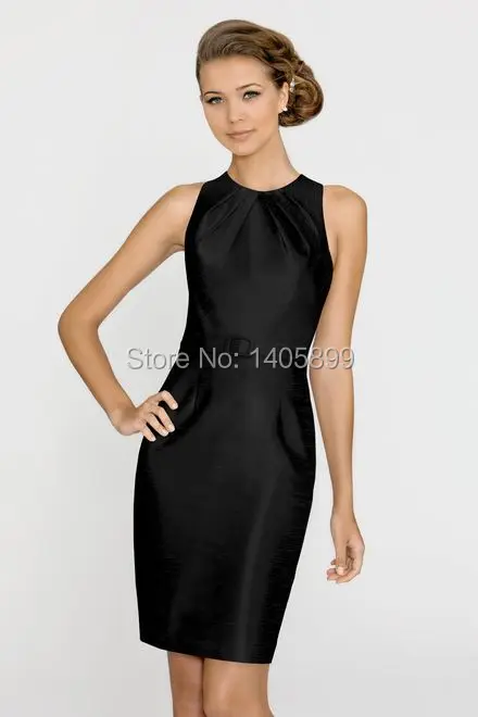 O Neck Off The Shoulder With Sashes Natural Above Knee Mini Sheath Bridesmaid Dresses 2014 Vestido De Madrinha | Свадьбы и торжества
