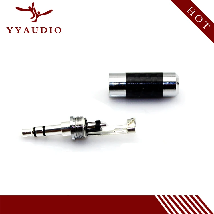 YYAUDIO Бесплатная доставка 5 шт./лот родиевое углеродное волокно 3 мм разъем для