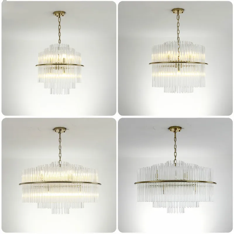 

Gold Lustre Led G9 Pendant Light Luxury Crstal Luminaires For Living Room Modern Glossy Pendant Lamp Indoor Hanging Lamp