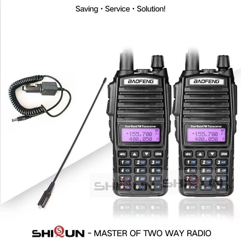 Add Car Charger-771 2 шт. UV-82 8 Вт портативная рация 10 км Baofeng 8 Вт радио двойной VHF UHF портативная радиоантенна UV-82 Amador Walky Talky Baofeng UV 82 UV82 - Цвет: Add Car Charger-771