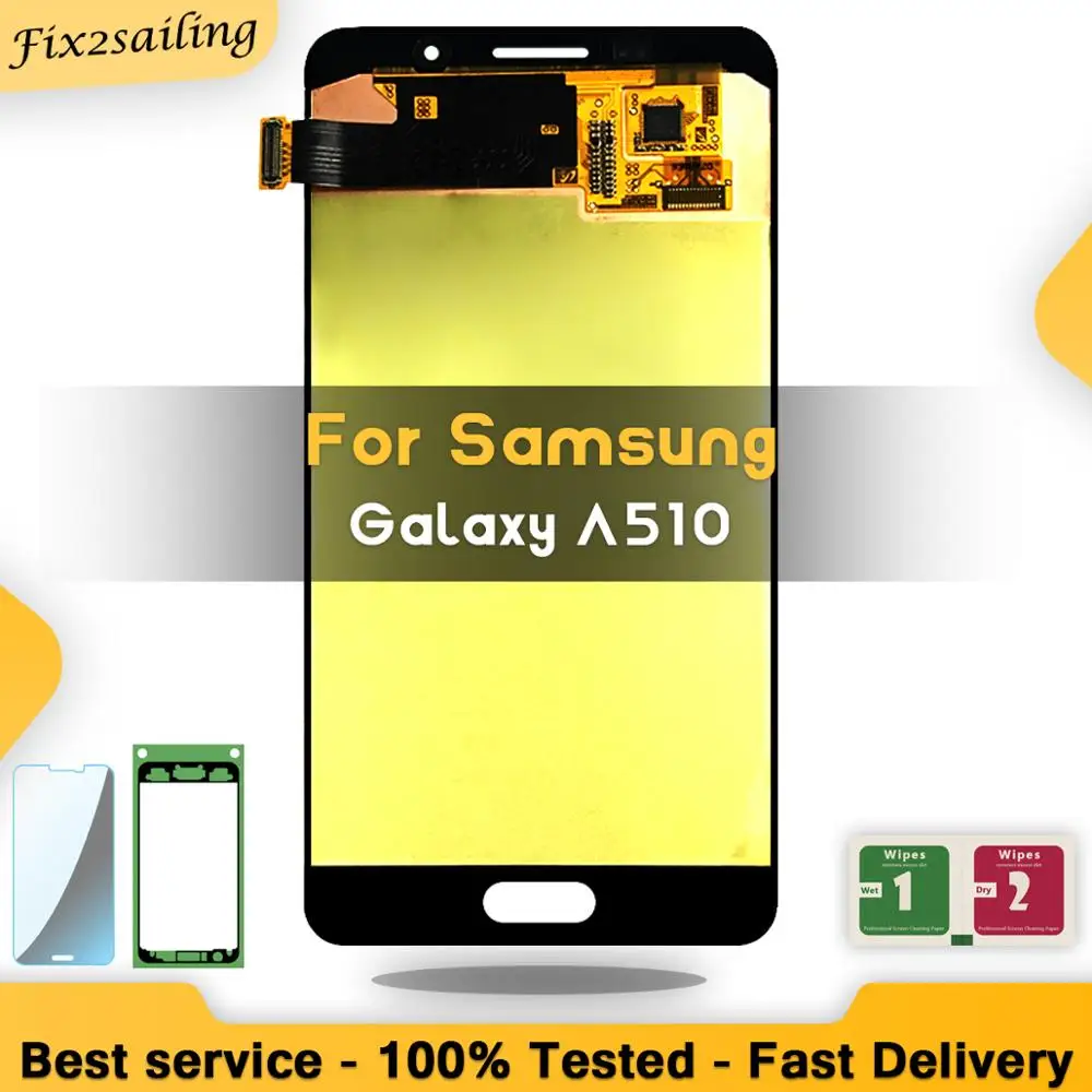 Дисплей для Samsung Galaxy A5 2016 A510 A510F A510M A510FD A5100 с сенсорным дигитайзером в сборе|Экраны