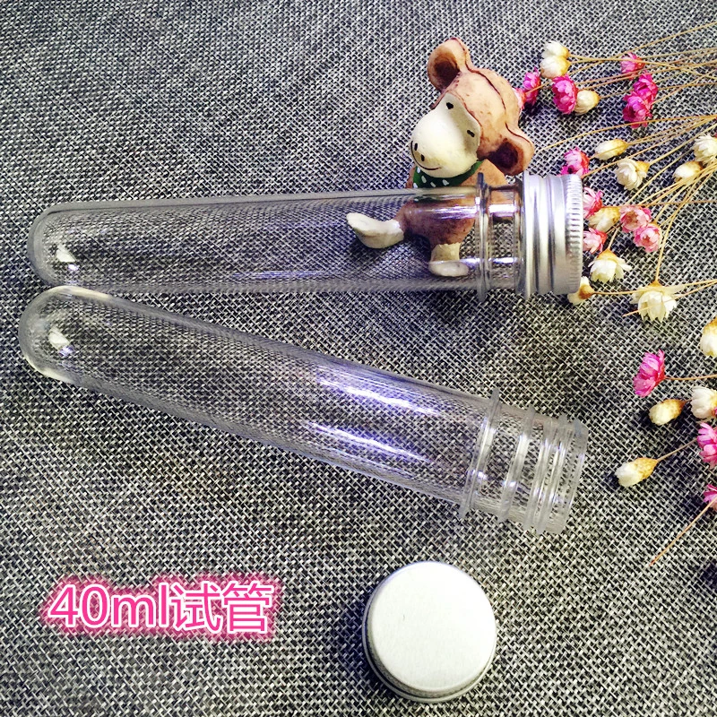 

40ml Transparent Mask Bath Salt Test PET Tube 40cc Clear Plastic Cosmetic Bottles with Pressure Sensitive Seal 2PCS/LOT