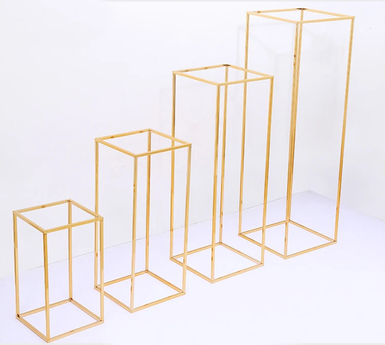 Золотой 10 шт./компл. геометрической формы помещен реквизит дорога привести T station