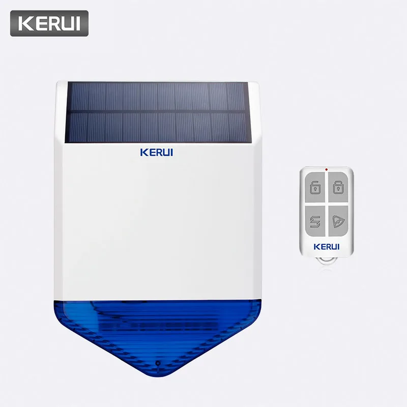 KERUI 110dB 433 МГц SJ1 Солнечный сирена Системы кнопка SOS домашней безопасности вызова