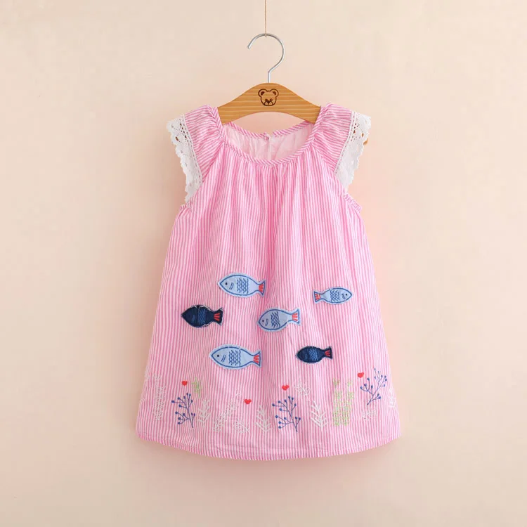 IMMDOS/летнее платье для девочек детские хлопковые платья с героями мультфильмов