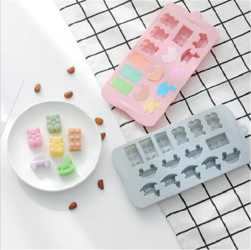 22.5x10.8x1.6cm Handmade Soap Mold Chocolate Cake Decorating Tools DIY Cookies Fondant Silicone Trojan Mould | Дом и сад