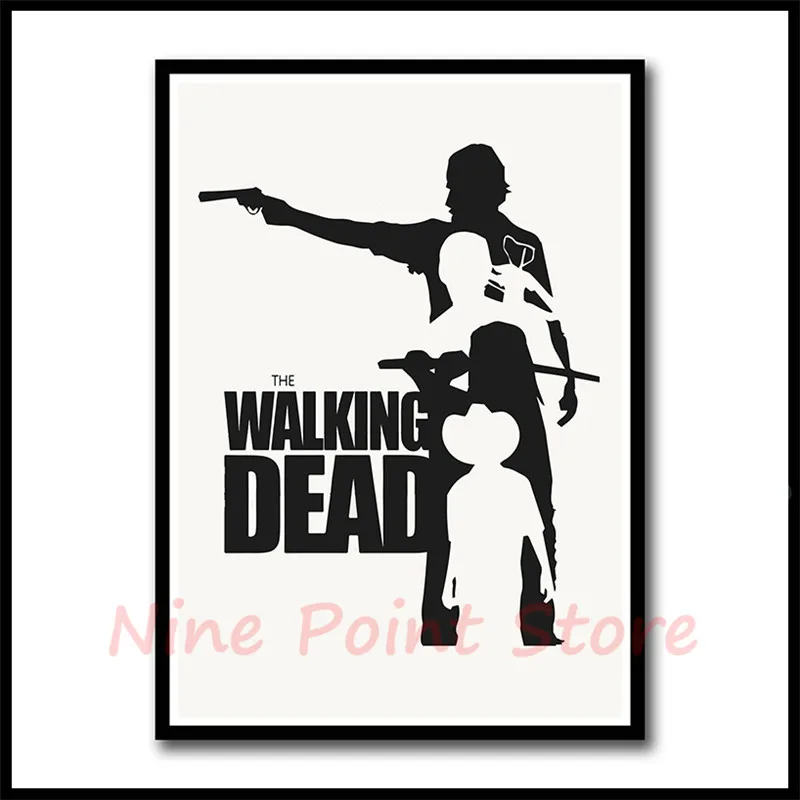 The Walking Dead Сезон 8 классический фильм белая бумага с покрытием фильм плакаты настенные картины для гостиной Декор бескаркасные - Цвет: Небесно-голубой