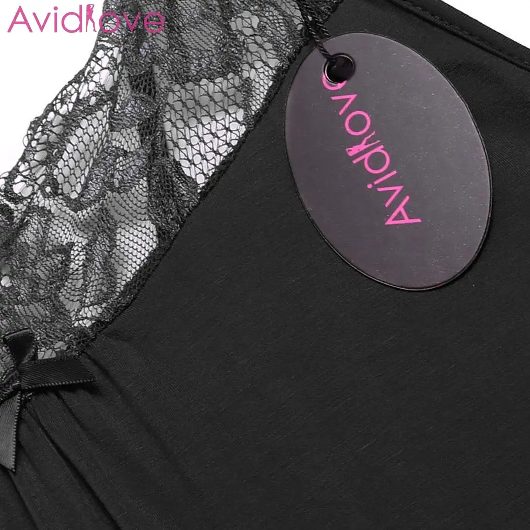 Avidlove женское сексуальное ночное платье летняя хлопковая ночная рубашка с