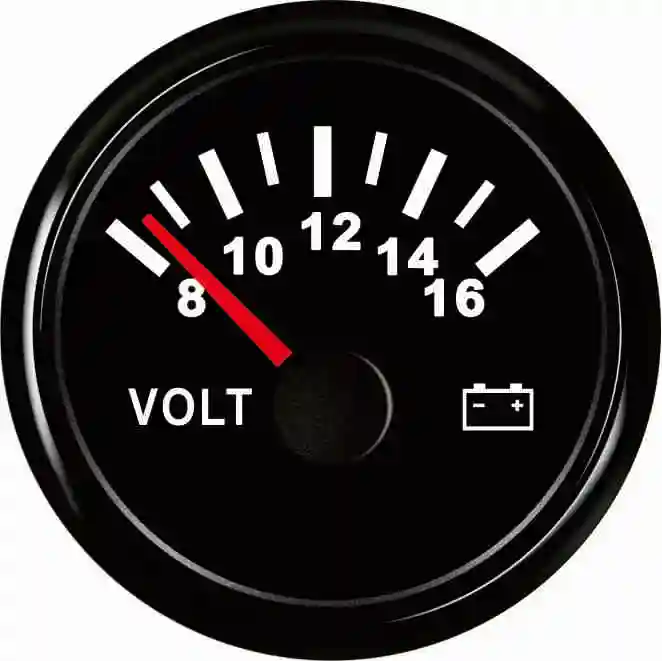 Гарантированный вольтметр 52 мм 12 В/8-16 В с подсветкой | Автомобили и мотоциклы