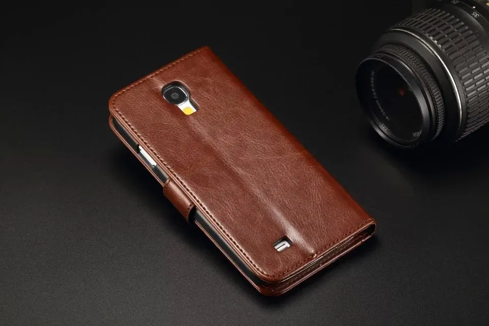 S4 Новый Оригинальный чехол для сотового телефона флип кошелек кожаный Samsung Galaxy I950