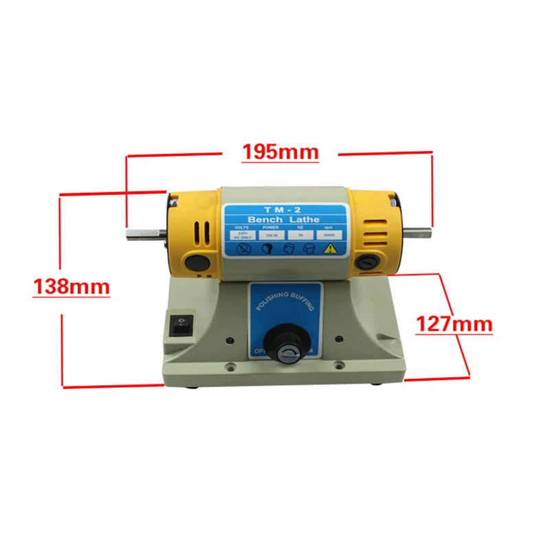 220V TM-2 драгоценный камень ювелирные изделия рок скамья шлифовальная полировальная машинка Многофункциональная скамья токарного станка полировщик 350W 10000 об/мин Y