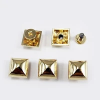 gold tone pyramid screwback studs for leather craft findings screw button rivet