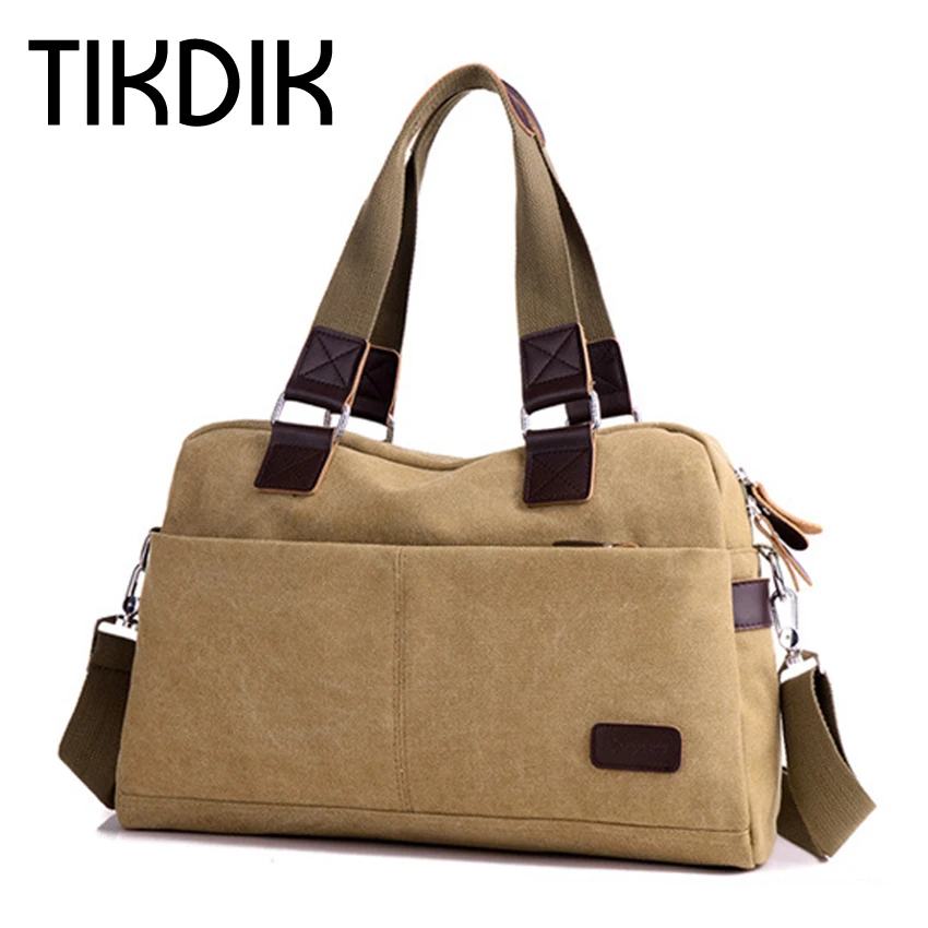 Мужской холщовый портфель сумка через плечо военные сумки на винтажная