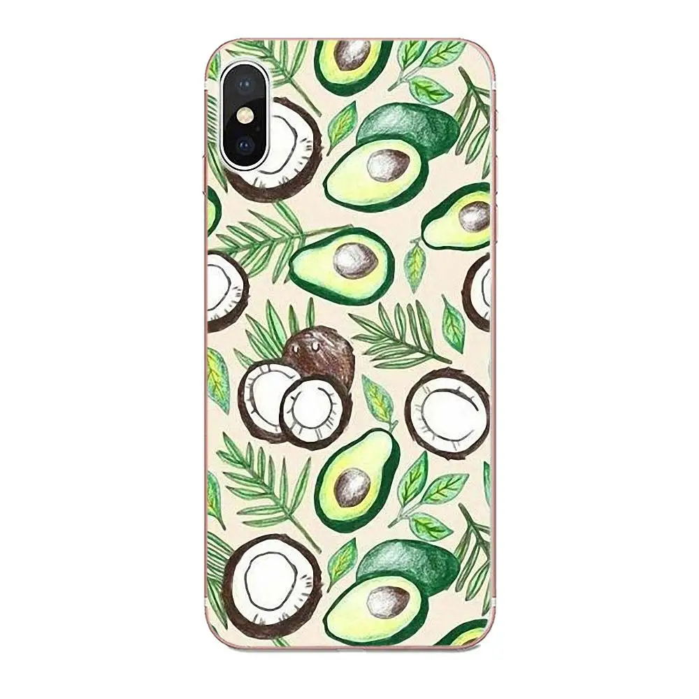 Авокадо фруктовый художественный узор для Galaxy J1 J2 J3 J330 J4 J5 J6 J7 J730 J8 2015 2016 2017 2018 мини