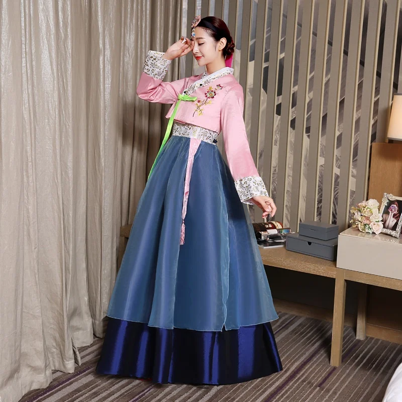 Корейское свадебное платье hanbok для косплея и представлений женская одежда в