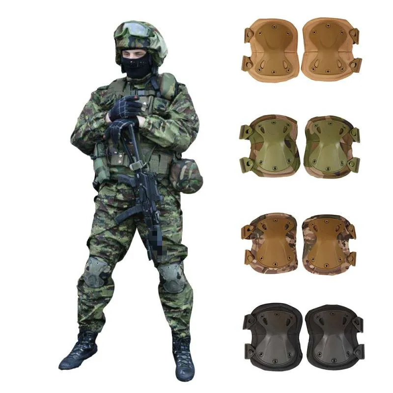 

Military US Army Tactical Paintball Airsoft Hunting Protection War Game Knee And Elbow Protector Knee Pads & Elbow Pads 4pcs/set