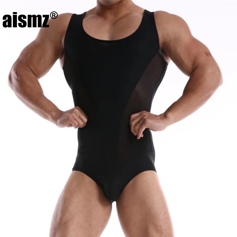 Боди Aismz мужское Утягивающее пикантное удобное нижнее белье на подтяжках бандаж