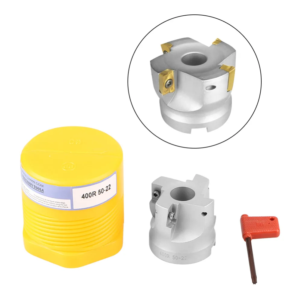 

90 Degree Right Angle Shoulder Face Mill Head CNC Milling Cutter Milling Cutter Tools BAP400R-50-22-4T wrench