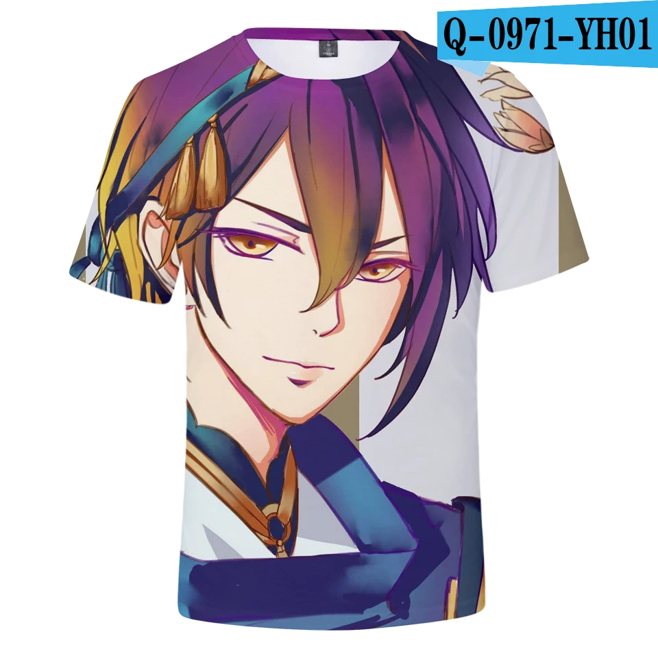 Aikooki новые katsugeki Touken Ranbu 3D Футболка Мужская/женская летняя обувь модные Harajuku аниме