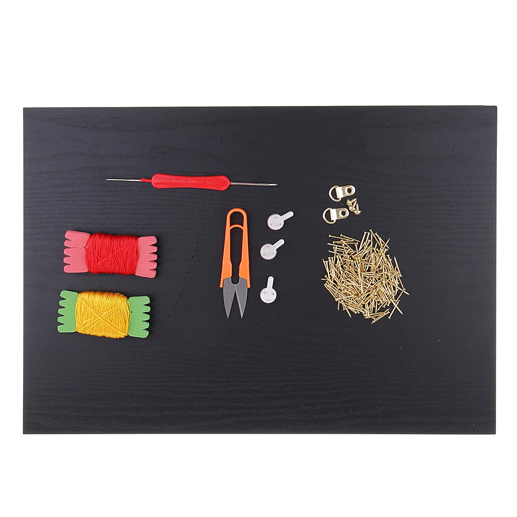30x40 см Pin String Art Sailboat DIY домашнее украшение Набор для творчества для взрослых детей искусство и ремесло