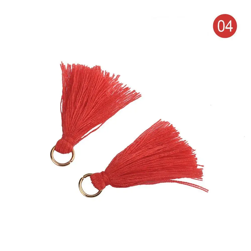 04 50 шт цветные мини кисточки бахрома кулон DIY вечерние висячие кольца шнуры кисточка отделка одежды шторы украшения кисточки кружево - Цвет: 04