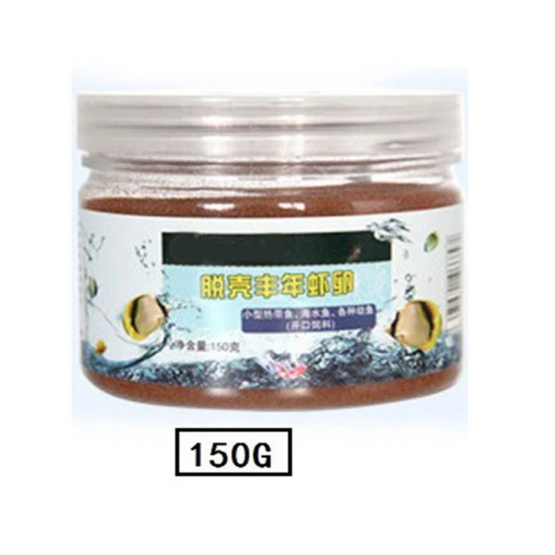 

50/100/150g Fish Food Small Fish Brine Shrimp Eggs Artemia Forages Healthy Ocean Nutrition for Tropical Fish Food