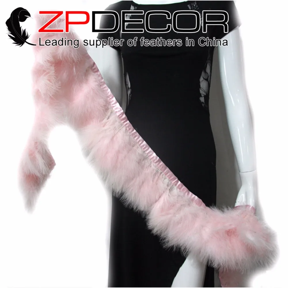 ZPDECOR 2 ярдов/партия 4 6 дюймов (10 15 см) в наличии розовый Marabou Турция с пухом и перьями