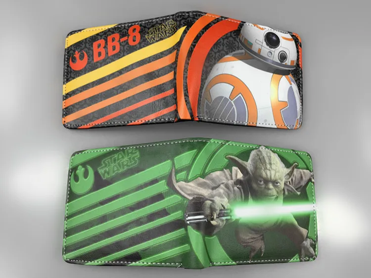 Комиксы Star Wars Женские Кошельки мультфильм аниме кошелек подарок Для мужчин персонажа фильма Короткие Кошелек мешок денег держателя карты кожа короткие Женские Кошельки