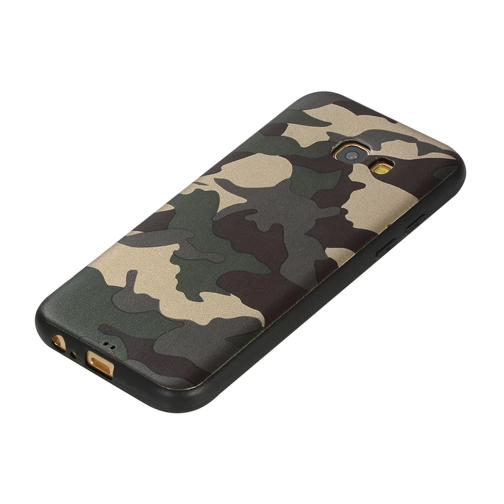 Army Camo Camouflage Case For Samsung Galaxy A3 A5 A7 2017 Soft TPU Silicone Phone Cases Back Cover S7 Edge |