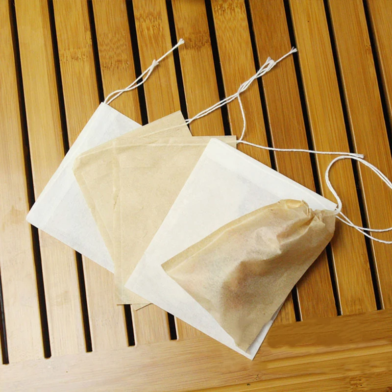 200 pcs / lot FDA Non-woven Empty Tea Bags Scented with Close to Filter Paper Rope for Loose Leaf Herbal | Дом и сад