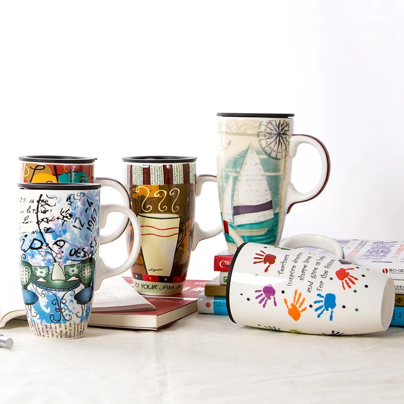 Новинка высокое качество 1 шт. большая емкость креативная на заказ расписная