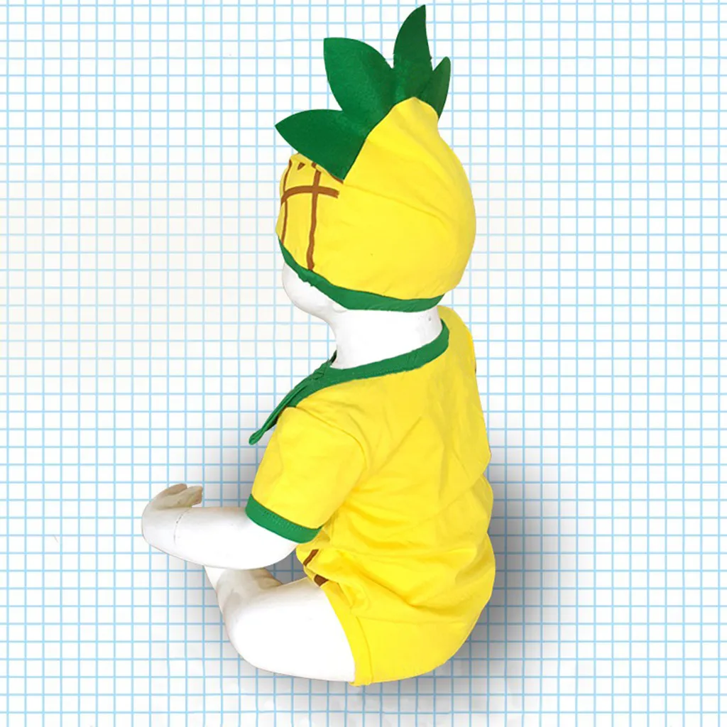 Комбинезон с объемным рисунком ананаса для новорожденных мальчиков и девочек