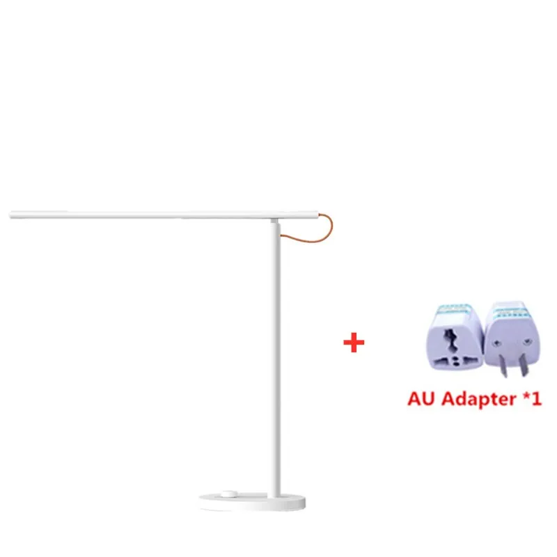 add AU adapter Оригинальная настольная лампа Xiaomi Mijia 1S 4 режима освещения затемнение свет для чтения умный пульт дистанционного управления Настольная лампа с приложением Mijia HomeKit - Цвет: add AU adapter