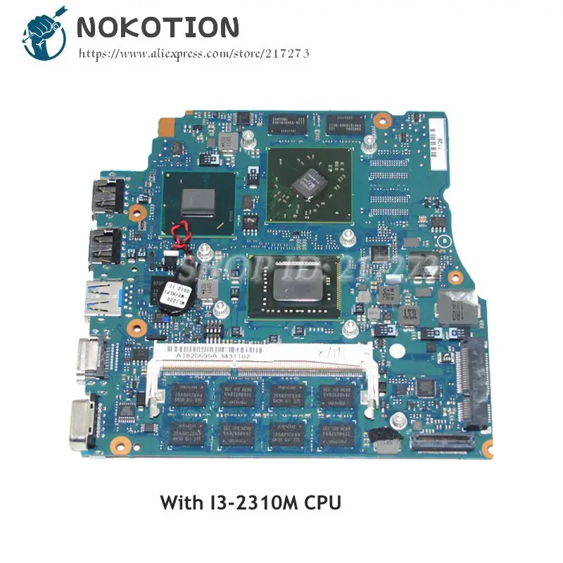 Материнская плата NOKOTION для ноутбука Sony Vaio PCG 41218M VPCSB A1820699A MBX 237 1P 0114J00