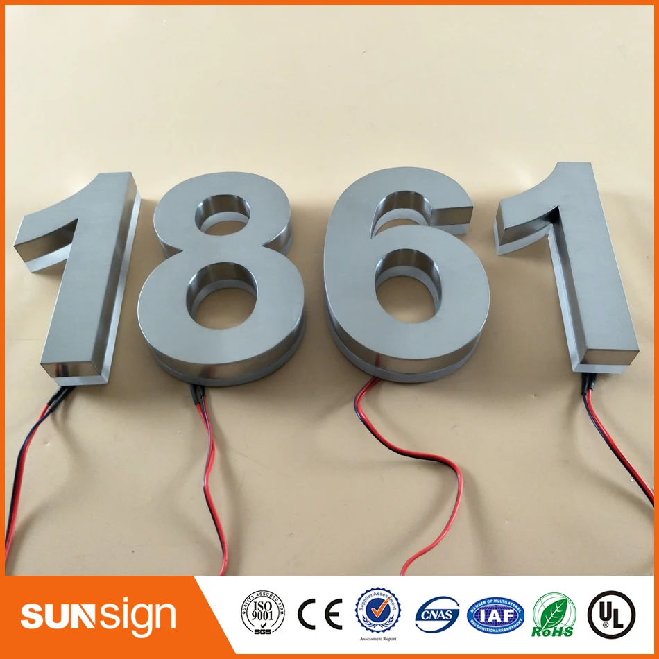 Наружная реклама H30Factory Outlet светодиодные буквы из нержавеющей стали с