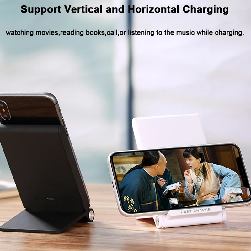 JKING 3 катушки 10 Вт Qi Беспроводной Зарядное устройство для iPhone 8X8 плюс быстрая