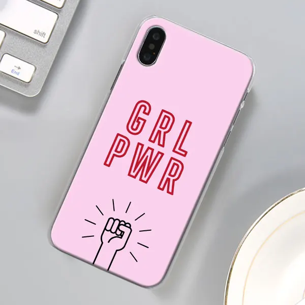 Эстетика Минимальный «Girl power» и женских чехол для телефона для Apple iPhone X XR 7 8 плюс 6 6s плюс XS MAX 11 Pro Max SE чехол для телефона Coque - Цвет: 07