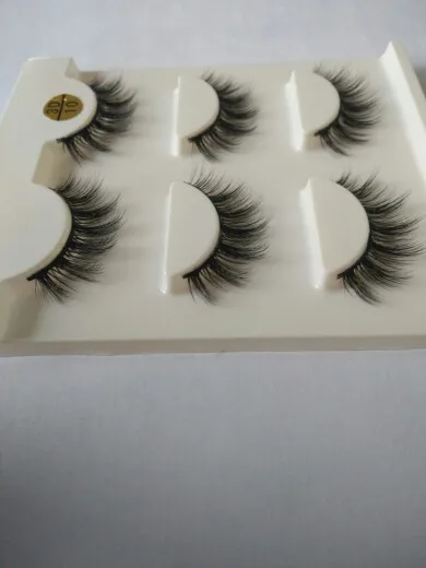 Ресницы Накладные 3D из натурального меха норки ручной работы 3 шт./лот|beauty false