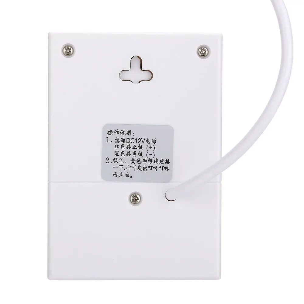 Универсальный проводной дверной звонок 12 В постоянного тока белый для системы