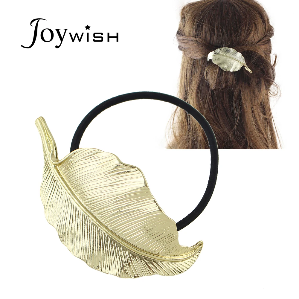 Лидер продаж в стиле панк Hairwear черный эластичный канат золото Цвет металлический